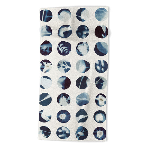 Alisa Galitsyna Botanical Cyanotypes Beach Towel