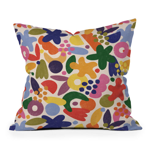 Alisa Galitsyna Bright Abstract Pattern 1 Outdoor Throw Pillow