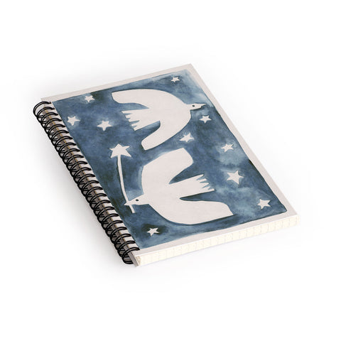 Alisa Galitsyna Celestial Birds V2 Spiral Notebook