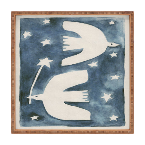 Alisa Galitsyna Celestial Birds V2 Square Tray