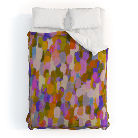 Alisa Galitsyna Colorful Brush Strokes Duvet Cover