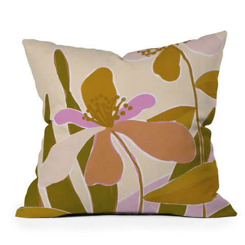Alisa Galitsyna Colorful Iris Flowers Outdoor Throw Pillow