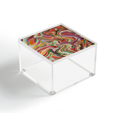Alisa Galitsyna Colorful Liquid Swirl Acrylic Box