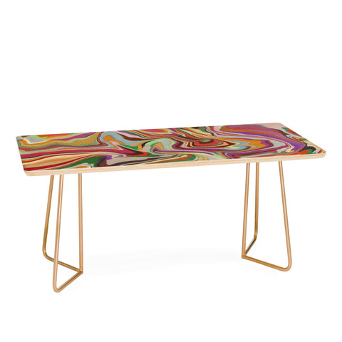 Alisa Galitsyna Colorful Liquid Swirl Coffee Table