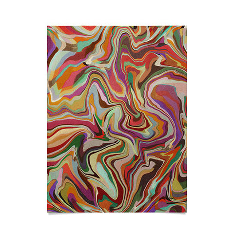 Alisa Galitsyna Colorful Liquid Swirl Poster
