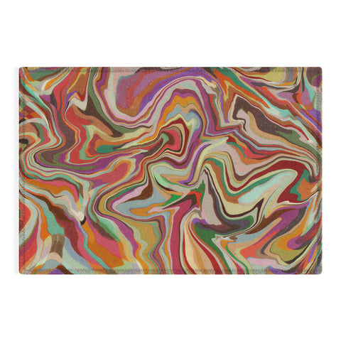 Alisa Galitsyna Colorful Liquid Swirl Outdoor Rug