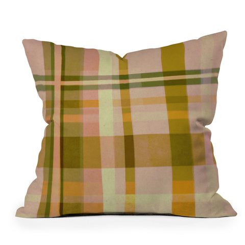 Alisa Galitsyna Colorful Plaid I Outdoor Throw Pillow