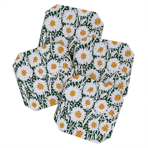 Alisa Galitsyna Daisy Pattern Coaster Set