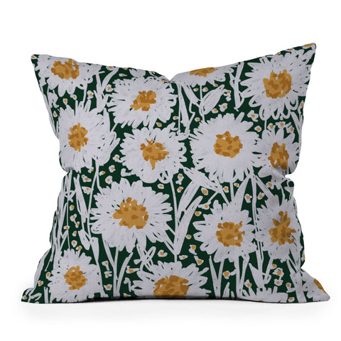 Alisa Galitsyna Daisy Pattern Outdoor Throw Pillow