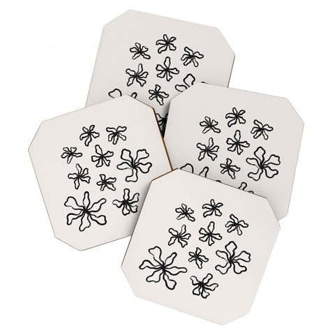 Alisa Galitsyna Dancing Flowers Coaster Set