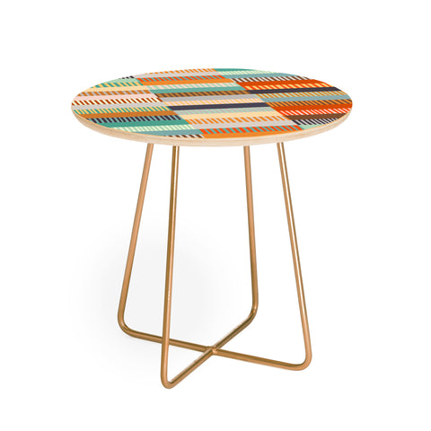 Alisa Galitsyna Fall Grandmothers Quilt I Round Side Table
