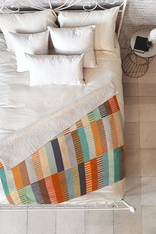 Alisa Galitsyna Fall Grandmothers Quilt I Fleece Throw Blanket