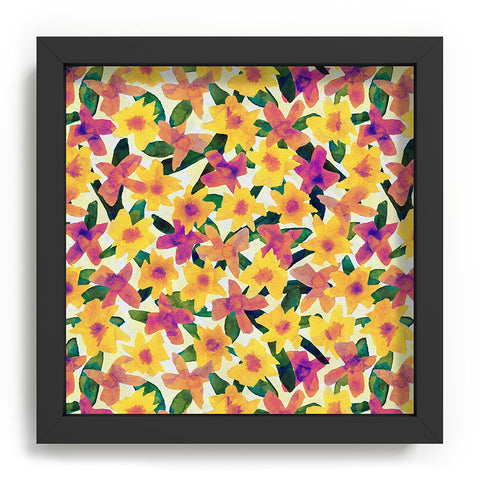 Alisa Galitsyna Fall Watercolor Garden Recessed Framing Square