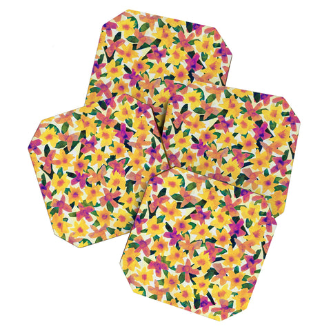 Alisa Galitsyna Fall Watercolor Garden Coaster Set