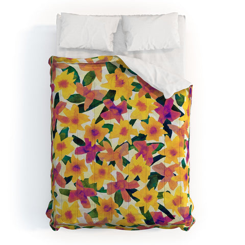 Alisa Galitsyna Fall Watercolor Garden Comforter