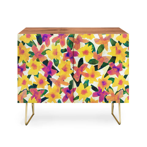 Alisa Galitsyna Fall Watercolor Garden Credenza