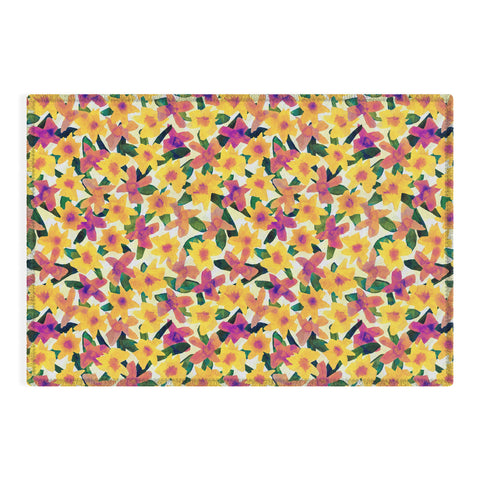 Alisa Galitsyna Fall Watercolor Garden Outdoor Rug