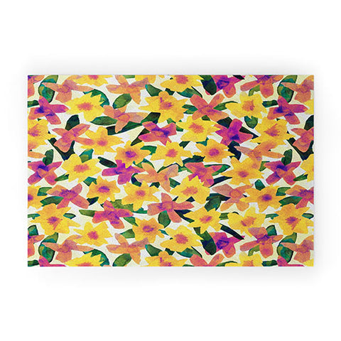 Alisa Galitsyna Fall Watercolor Garden Welcome Mat