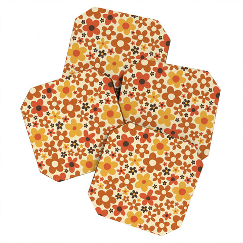 Alisa Galitsyna Flower Power 3 Coaster Set