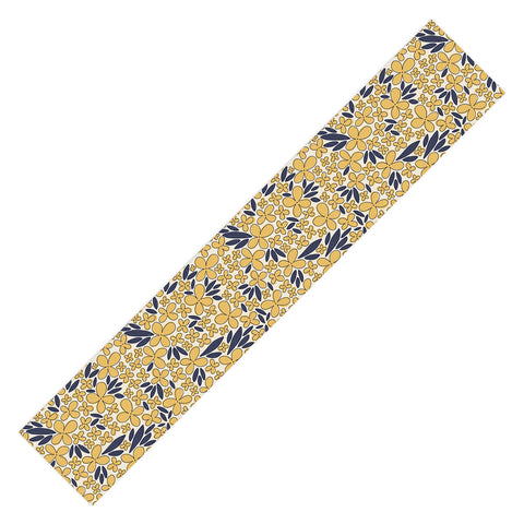 Alisa Galitsyna Four leaf Flower Pattern Table Runner
