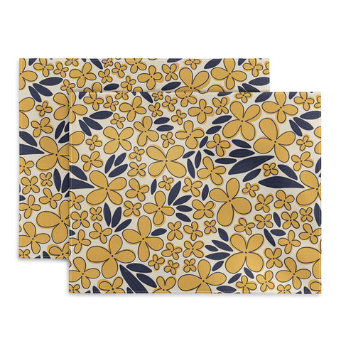 Alisa Galitsyna Four leaf Flower Pattern Placemat