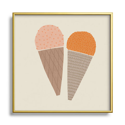 Alisa Galitsyna Gelato 1 Square Metal Framed Art Print