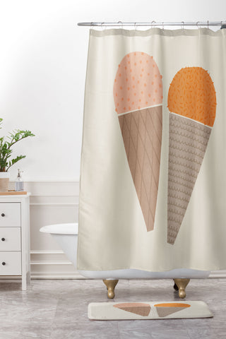 Alisa Galitsyna Gelato 1 Shower Curtain And Mat