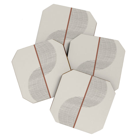 Alisa Galitsyna Geometric Composition II Coaster Set