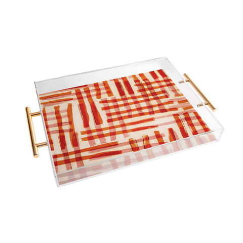 Alisa Galitsyna Geometric Dance 2 Acrylic Tray