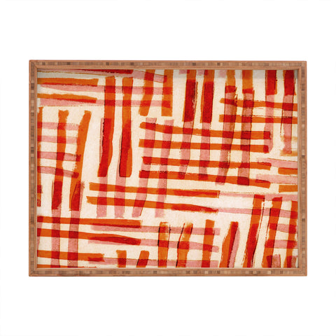 Alisa Galitsyna Geometric Dance 2 Rectangular Tray