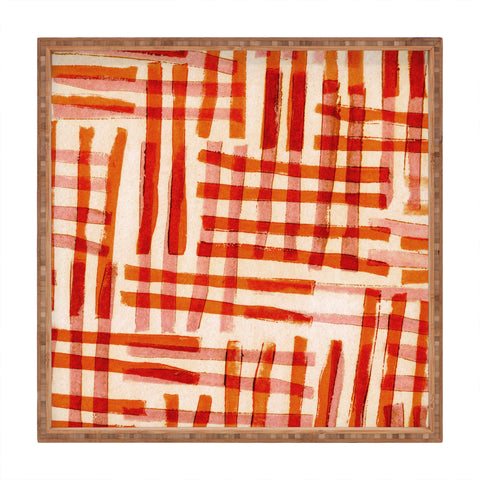 Alisa Galitsyna Geometric Dance 2 Square Tray
