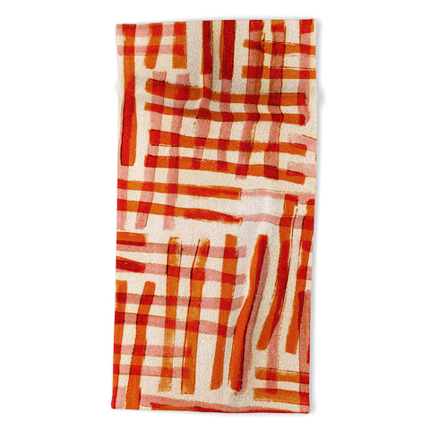 Alisa Galitsyna Geometric Dance 2 Beach Towel