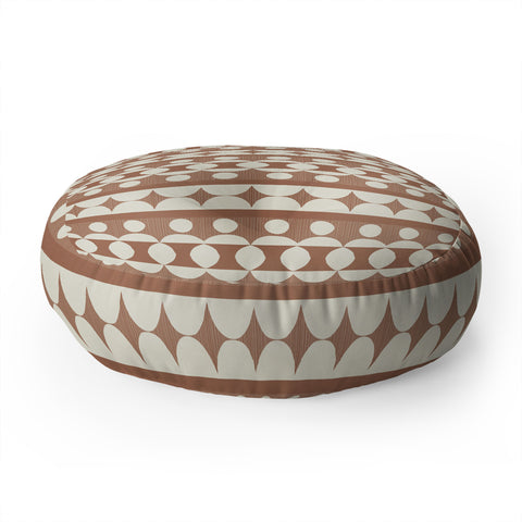 Alisa Galitsyna Geometric Repeats 1 Floor Pillow Round
