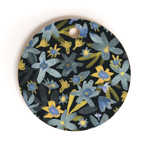 Alisa Galitsyna Gouache Garden Cutting Board Round
