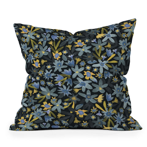 Alisa Galitsyna Gouache Garden Outdoor Throw Pillow