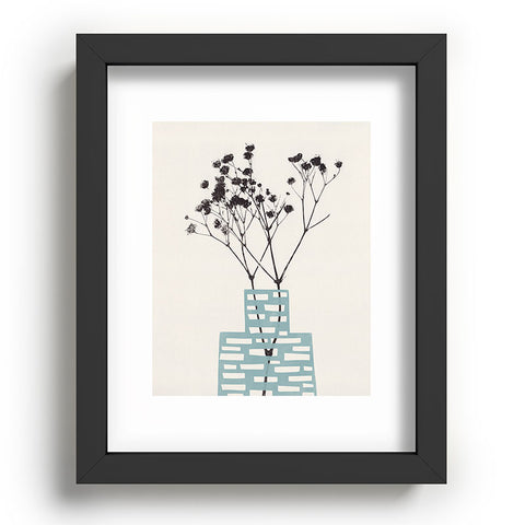 Alisa Galitsyna Gypsophila in a Blue Vase Recessed Framing Rectangle