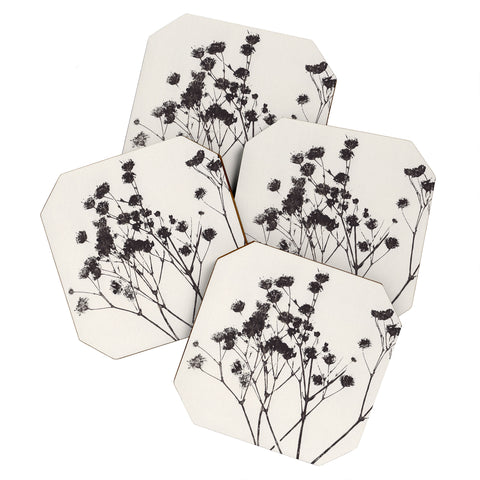 Alisa Galitsyna Gypsophila in a Blue Vase Coaster Set