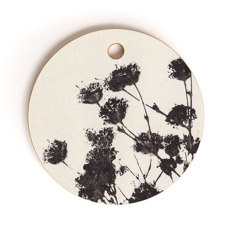 Alisa Galitsyna Gypsophila in a Blue Vase Cutting Board Round