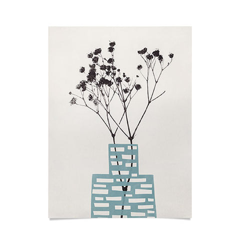 Alisa Galitsyna Gypsophila in a Blue Vase Poster