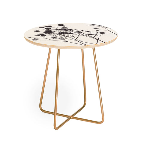 Alisa Galitsyna Gypsophila in a Blue Vase Round Side Table