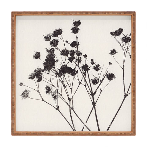 Alisa Galitsyna Gypsophila in a Blue Vase Square Tray