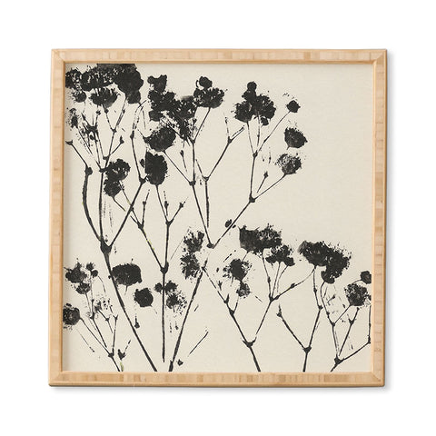 Alisa Galitsyna Gypsophila in a Brown Vase Framed Wall Art