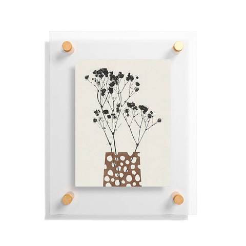 Alisa Galitsyna Gypsophila in a Brown Vase Floating Acrylic Print