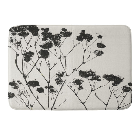 Alisa Galitsyna Gypsophila in a Brown Vase Memory Foam Bath Mat