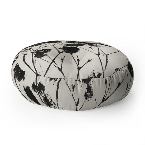 Alisa Galitsyna Gypsophila in a Brown Vase Floor Pillow Round