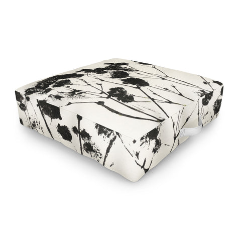 Alisa Galitsyna Gypsophila in a Brown Vase Outdoor Floor Cushion