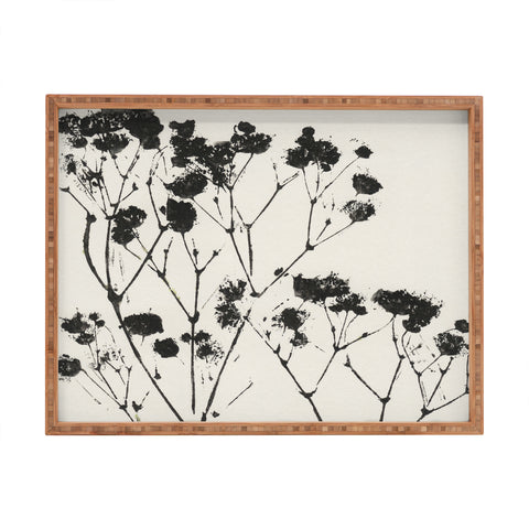 Alisa Galitsyna Gypsophila in a Brown Vase Rectangular Tray