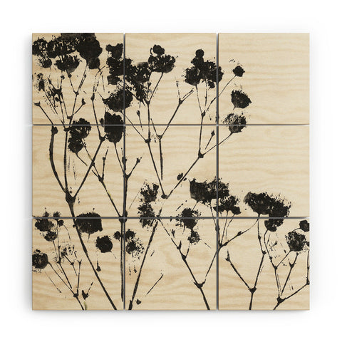 Alisa Galitsyna Gypsophila in a Brown Vase Wood Wall Mural