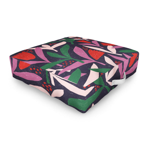 Alisa Galitsyna Hand Drawn Florals 2 Outdoor Floor Cushion