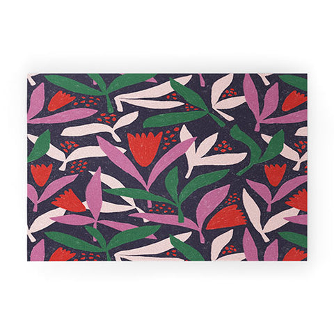 Alisa Galitsyna Hand Drawn Florals 2 Welcome Mat